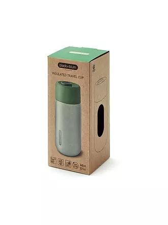BLACK+BLUM | Gobelet isotherme – Inox à emporter 340ml ardoise/acier inoxydable | olive